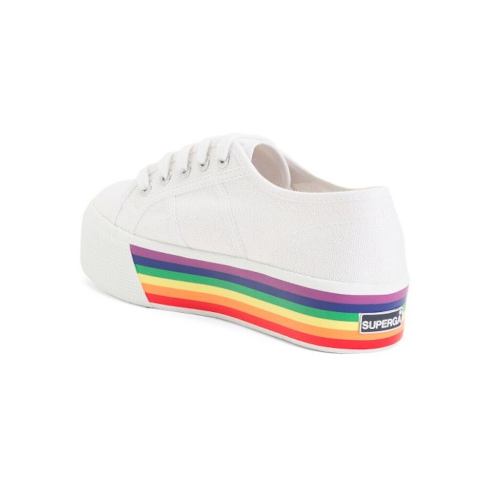 Superga 2790 Rainbow Pride Platform Lace Up Sneakers - Picture 4 of 5